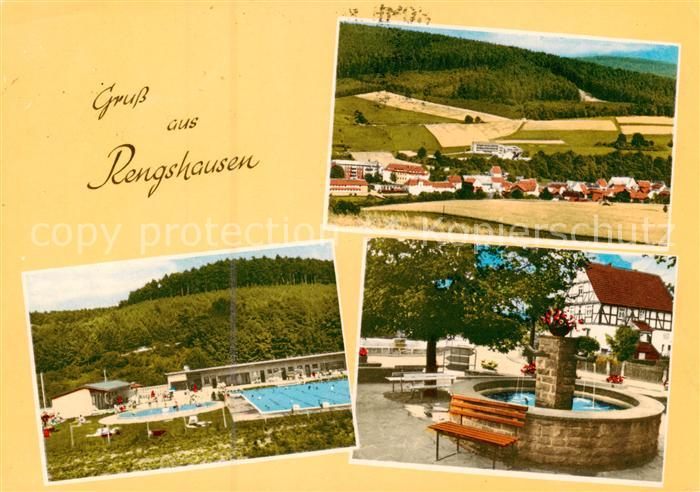 Rengshausen Knuellwald Panorama Schwimmbad Brunnen