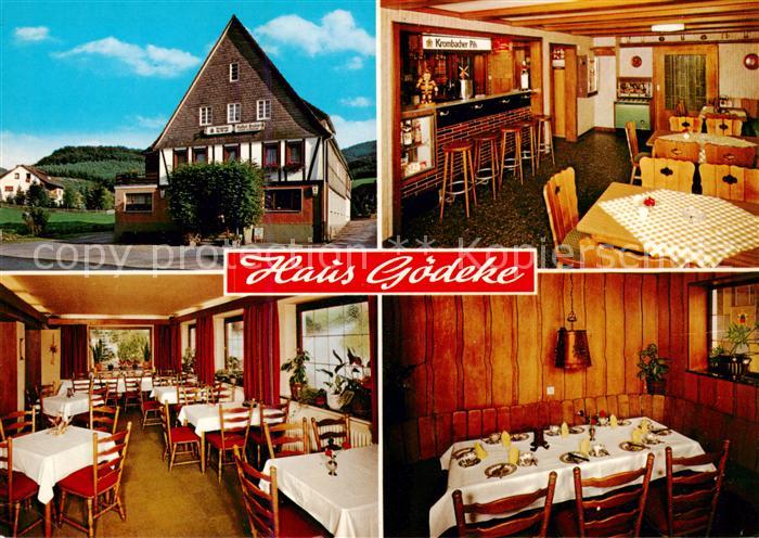 Burbecke Sauerland Gasthof Hotel Haus Goedeke Gastraeume