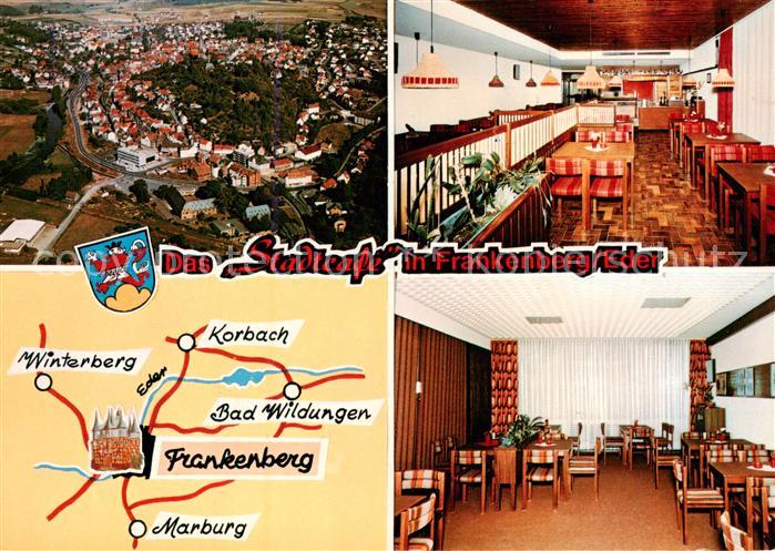Frankenberg  Eder Fliegeraufnahme Restaurant Stadtcafe Gastraeume