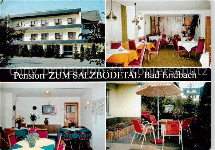 Bad Endbach Pension Zum Salzboedetal Gastraeume Terrasse