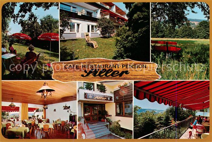 Vorderbuechelberg Spiegelberg Cafe Restaurant Pension Siller Gastraum Garten Ter