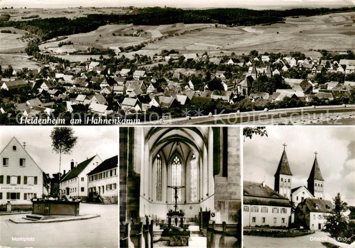 Heidenheim Brenz Panorama am Hahnenkamm Marktplatz Kirche Inneres