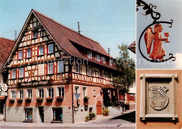 Murrhardt Rems-Murr-Kreis BW Gasthof zum Engel Wirtshausschild