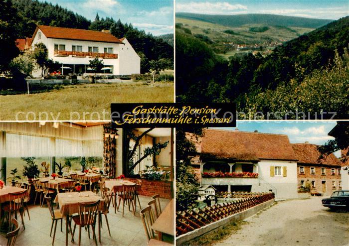 Krausenbach Dammbach Gaststaette Pension Ferschenmuehle Gaststube Panorama