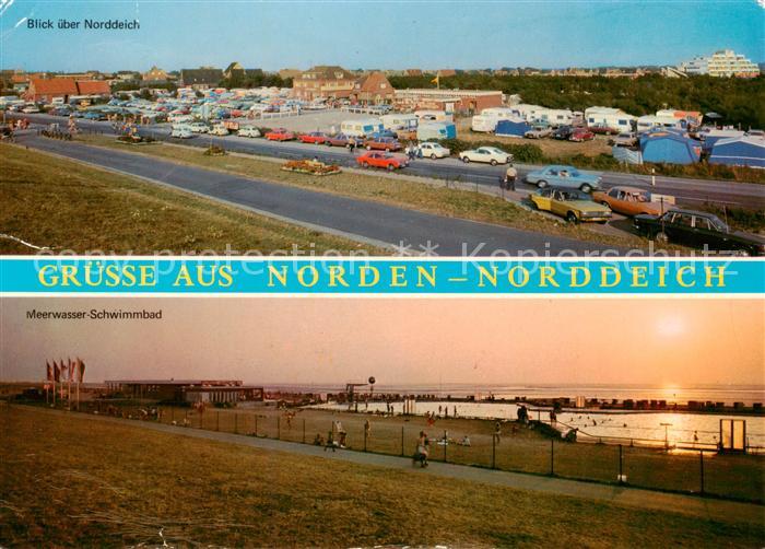 Norden Norddeich Nordseebad Panorama Meerwasser Schwimmbad
