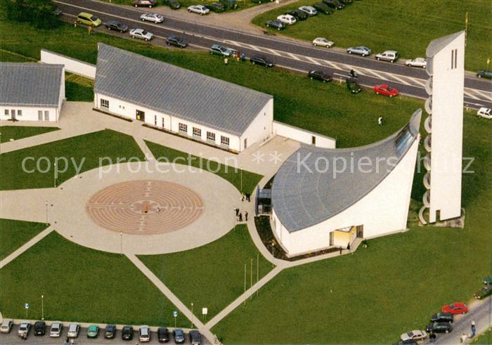 Himmelkron St Christophorus Autobahnkirche Fliegeraufnahme