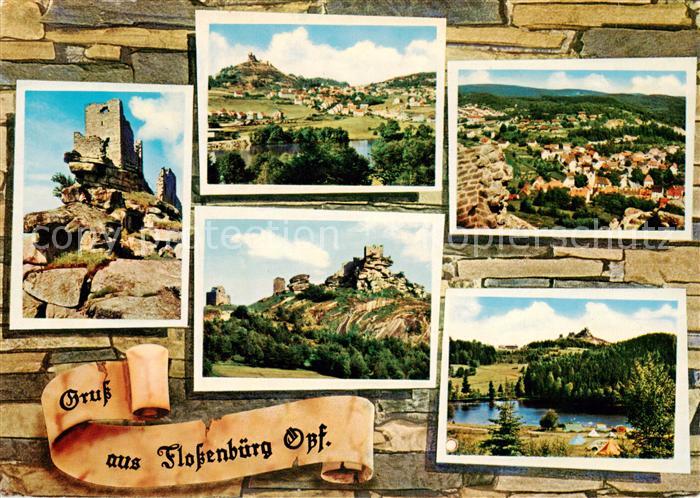 Flossenbuerg Ruine Panorama Weiher