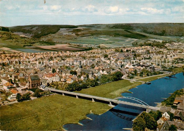 Beverungen Weserpartie Fliegeraufnahme