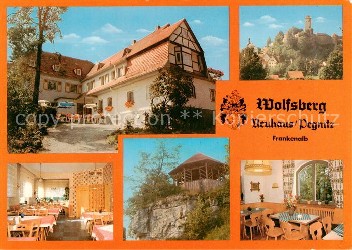 Neuhaus Pegnitz Gasthof Pension Wolfsberg Gastraeume Pavillon Burg Veldenstein