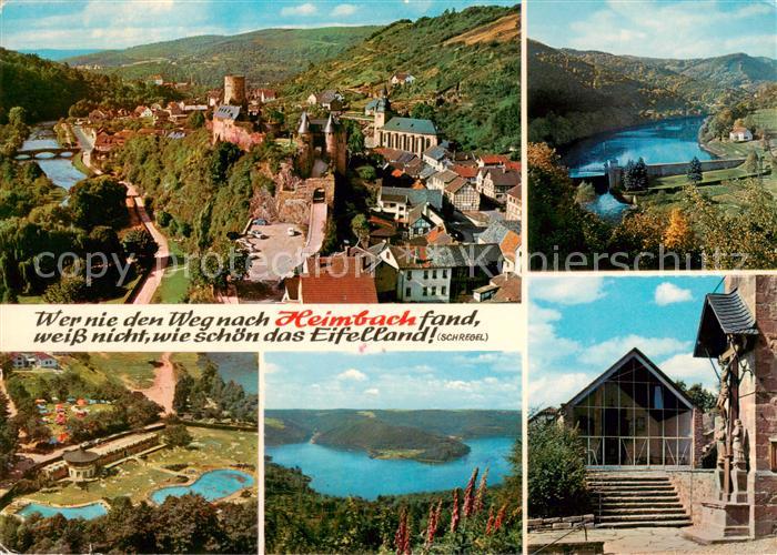 Heimbach Eifel Panorama Burg Fliegeraufnahmen Kapelle