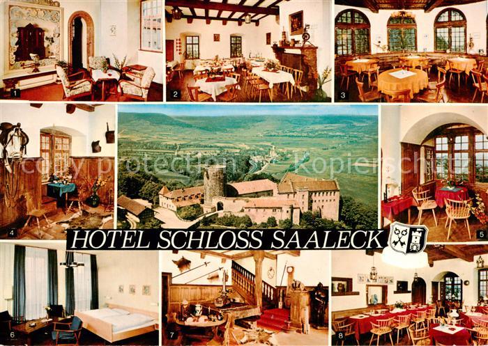 Hammelburg Hotel Schloss Saaleck Gastraeume Zimmer Fliegeraufnahme
