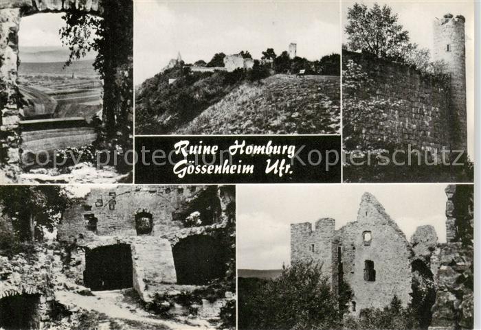 Goessenheim Ruine Homburg Teilansichten