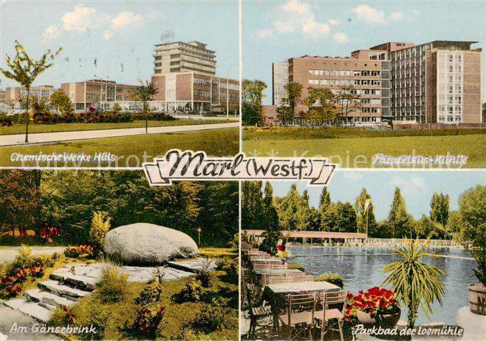 Marl  Westfalen Chemische Werke Huels Paracelsus Klinik Am Gaensebrink Parkbad d