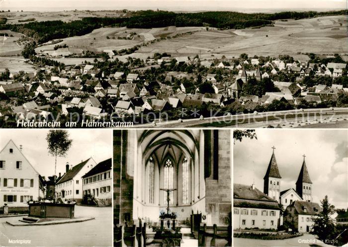 Heidenheim Brenz Panorama Marktplatz Kirche Inneres Ortspartie