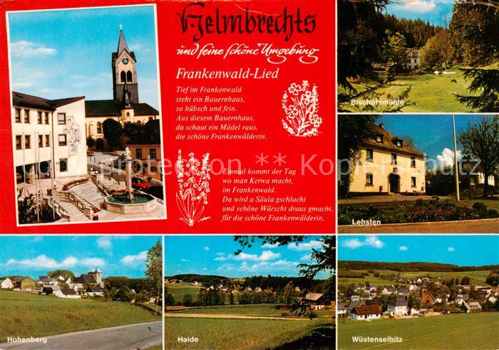 Helmbrechts Oberfranken Kirche Brunnen Bischofsmuehle Lehsten Hohenberg Halde Wu