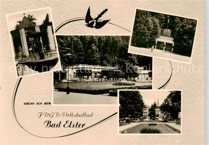 Bad Elster Brunnen Kurhaus Marienquelle Park