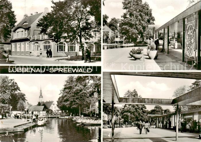Luebbenau Spreewald HO Gaststaette Zum gruenen Strand der Spree Hafenpartien