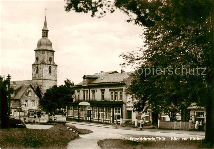 Friedrichroda Blick zur Kirche