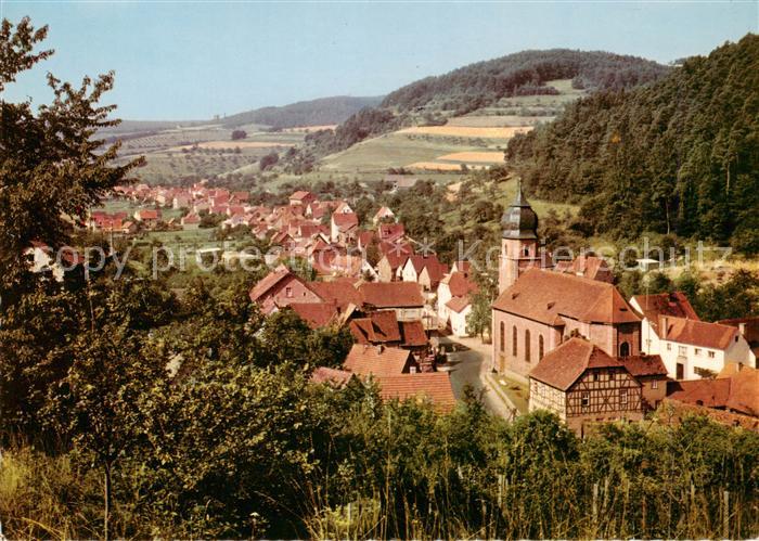 Heimbuchenthal Panorama mit Kirche