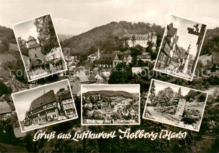 Stolberg Harz Ritterturm Der Marktturm Rathaus Blick von der Lutherbuche Thomas