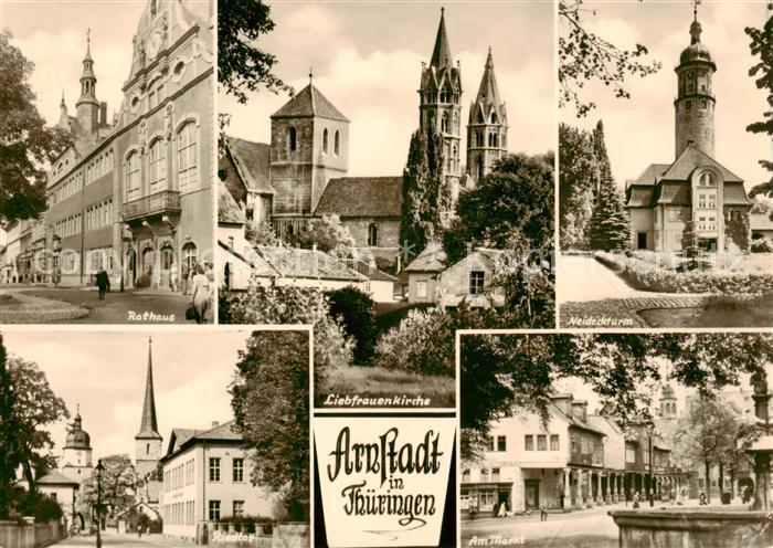 Arnstadt Ilm Rathaus Liebfrauenkirche Neideckturm Riedtor Am Markt