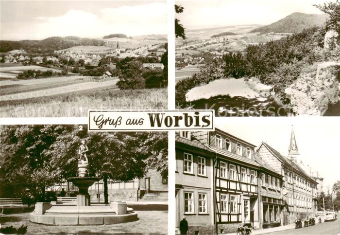 Worbis Eichsfeld Panorama Blick vom Kanstein Krengeljaeger Ernst Thaelmann Stras