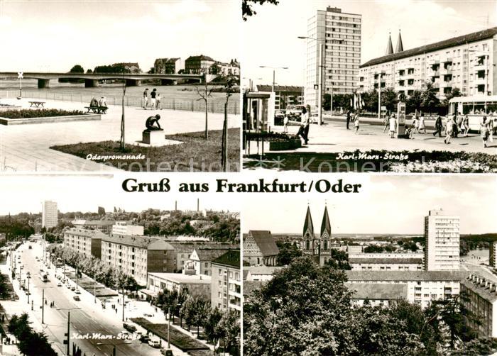 Frankfurt Oder Oderpromenade Karls Marx Strasse Kirche