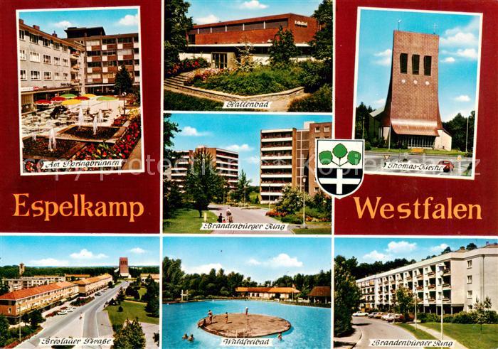 Espelkamp Am Springbrunnen Hallenbad Brandenburger Ring Thomas Kirche Breslauer