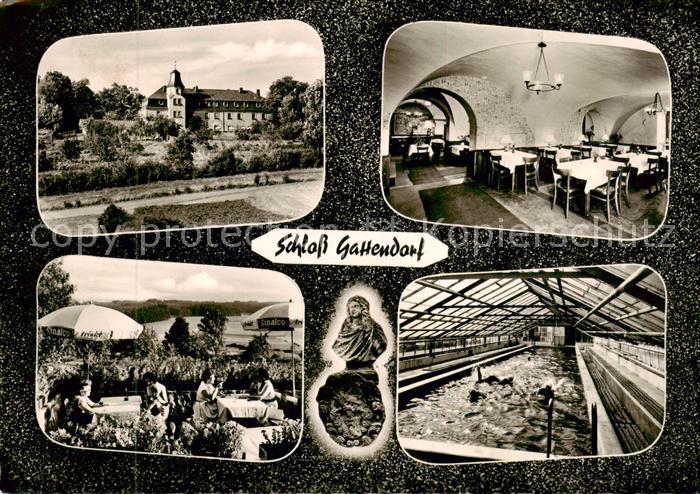 Hof Saale Schloss Gattendorf Gewoelbekeller Terrasse