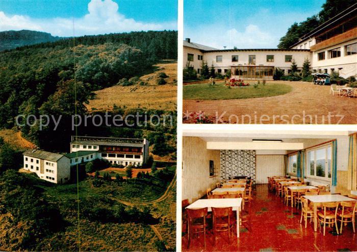 Langenaubach Schullandheim Fliegeraufnahme Speisesaal Hof