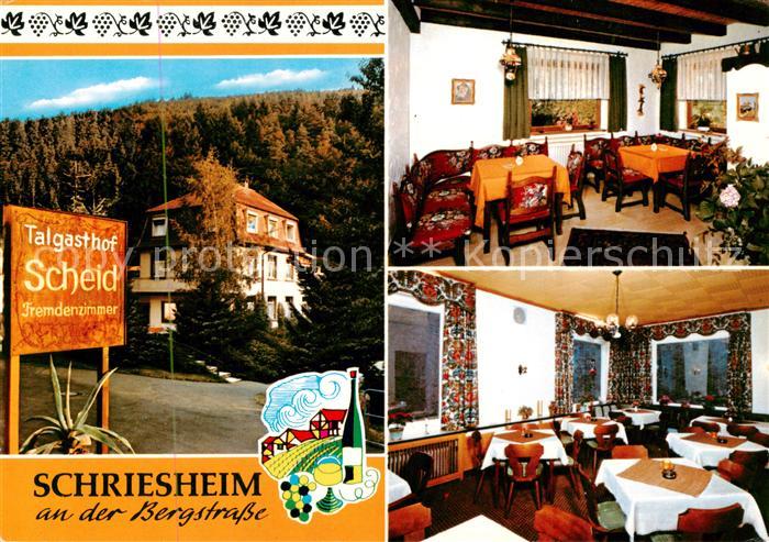 Schriesheim Talgasthof Scheid Gastraeume