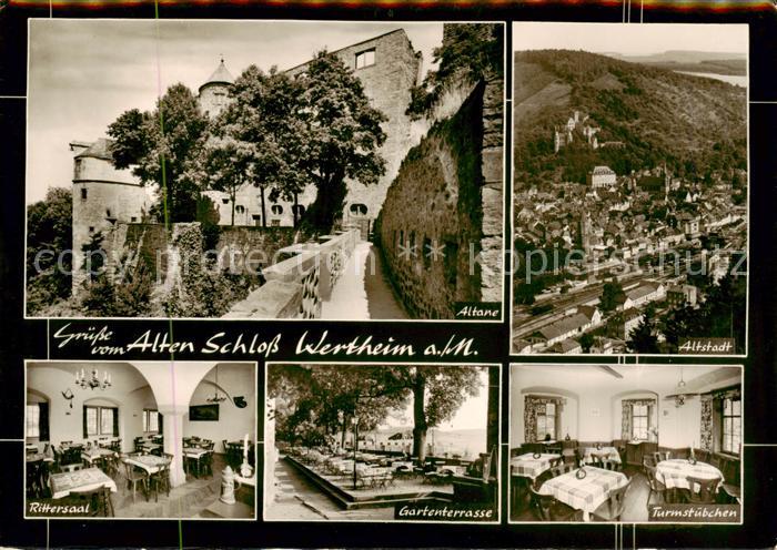 Wertheim Main Altes Schloss Altstadt Rittersaal Gartenterrasse Turmstuebchen