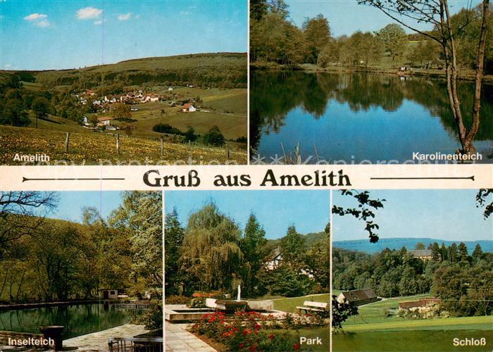 Amelith Karolinenteich Inselteich Park Schloss