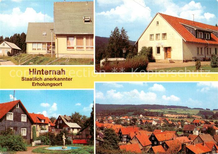 Hinternah Bungalows Ferienheim Friedrich List Parkanlage Blick vom Muehlberg