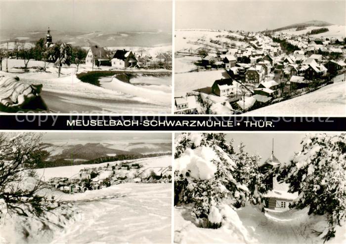 Schwarzmuehle Winterpanorama Teilansichten
