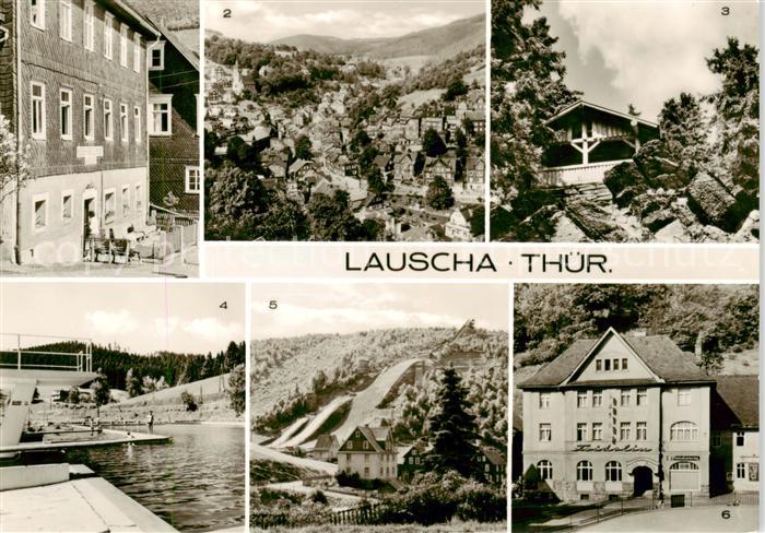 Lauscha Museum fuer Glaskunst Panorama Lauschenstein Schutzhuette Schwimmbad Dre