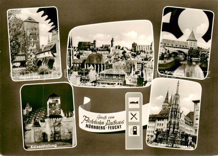 Feucht Henkersteg Kaiserstallung Nuernberg Burg Kettensteg Schoener Brunnen