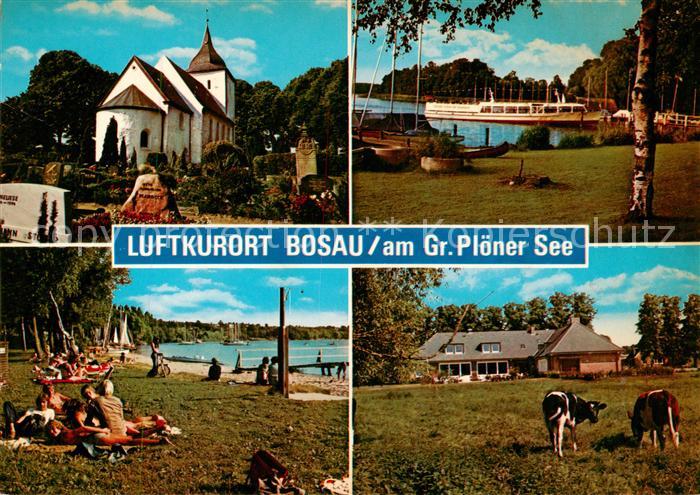 Bosau Ostholstein Kirche Ploener See Strand Weide