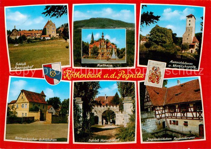 Roethenbach Pegnitz Schloss Renzenhof Rathaus Aussichtsturm Moritzkapelle Schloe