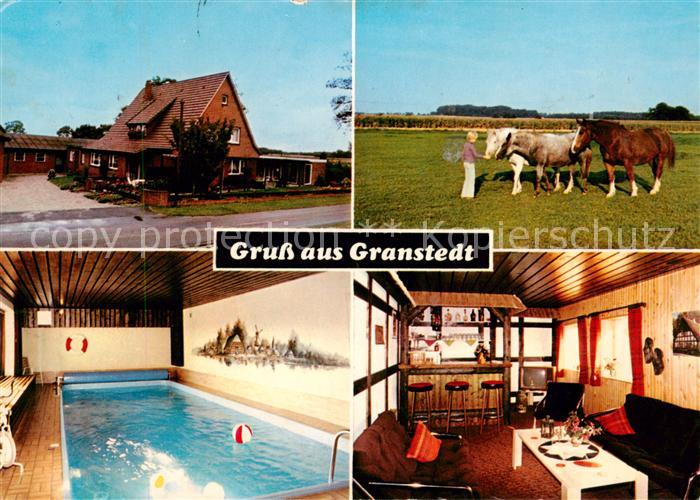 Granstedt Selsingen Ferienhof Borchers Gastraum Bar Hallenbad Pferde