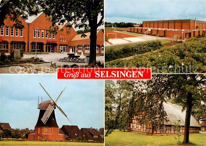 Selsingen Sparkasse Sportstadion Windmuehle Fachwerkhaus