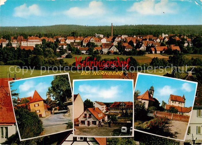Behringersdorf Schwaig Nuernberg Panorama Ortspartien Kirche
