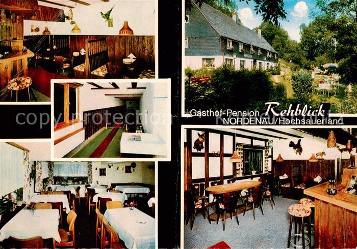 Nordenau Schmallenberg Gasthof Pension Rehblick Restaurant Kegelbahn