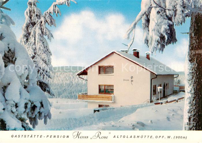 Altglashuetten Gaststaette Pension Haus Rose Winterlandschaft