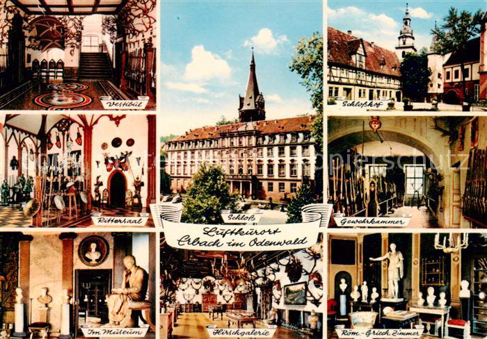 Erbach Odenwald Luftkurort Schloss Raeume und Saele Museum