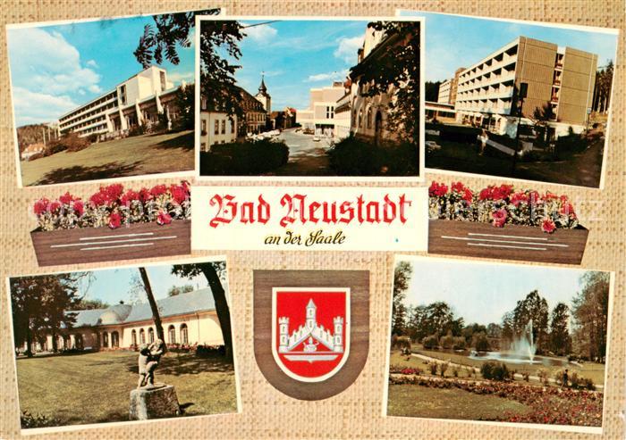 Bad Neustadt Teilansichten Kurpark Kurhaus Zentrum Wappen