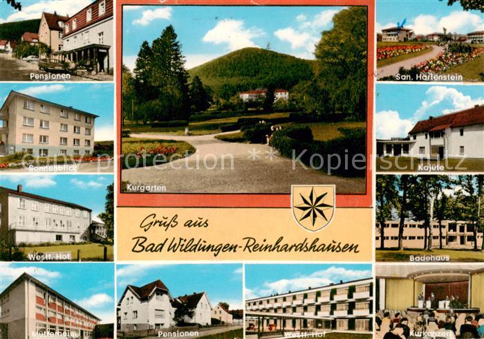 Reinhardshausen Pensionen Kurhaeuser Badehaus Sanatorium Kurkonzert Kurgarten