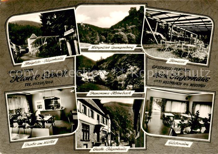 Helmbach Elmstein Gasthaus Pension zum Jaegerhaus Hauptstrasse Burgruine Spangen