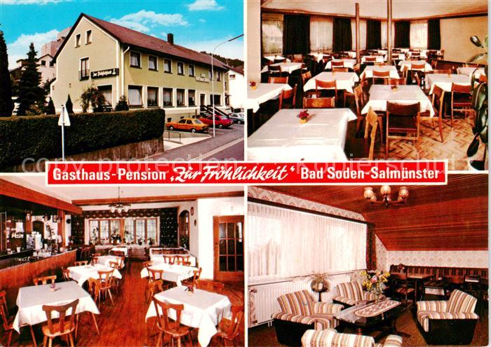 Salmuenster Bad Soden Gasthaus Pension Zur Froehlichkeit Gastraeume