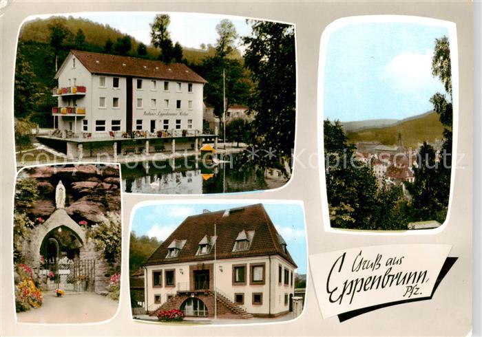 Eppenbrunn Kurhaus Blick auf den Ort Grotte Marienfigur